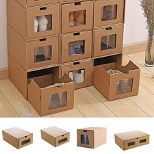 Variety of shoe box are now available on our shelves, just click the link and find your favorite one: Diy Drawer Shoe Box Kraft Paper Organizer Storage Boots Sneakers Dust Proof Case Buy At A Low Prices On Joom E Commerce Platform