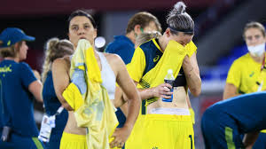 Fridolina rolfo celebrate with her teammates after putting sweden ahead against the matildas. 0bgtgkdiwzbhqm
