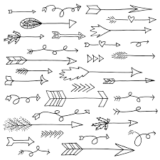 Clip Art Cute Arrows Hand Drawn Doodle Par Thepenandbrush ล กศร ศ ลปะค ดลายม อ สต กเกอร