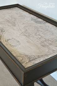 Black Map Table Makeover Themed Furniture Makeover Day Coffee Table Makeover Table Makeover Vintage Furniture Makeover