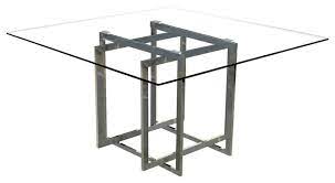 Maybe you would like to learn more about one of these? Glass Top Dining Table With Stainless Steel Base Contemporary Dining Tables By Cii Houzz