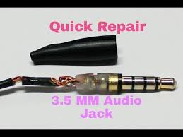 Trs type male audio jack. Quick Repair 3 5mm Headphone Broken Jack Wire Youtube