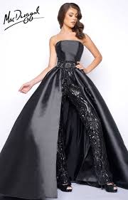 Image Result For Prom Jumpsuit With Skirt Strapless Prom Dresses Evening Dresses Dresses