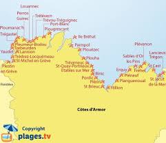 Plage de kerver sur le site mapcarta, la carte ouverte. Carte Des Plages Et Des Stations Des Cotes D Armor Bretagne Bretagne Plage Bretagne Vacances Bretagne
