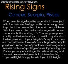 Cancer sign with scorpio rising. Capricorn The Signs Pisces Cancer Rising Astrology