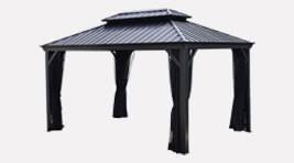Garden Shed Gazebo And Sun Shelter Piscines Rene Pitre