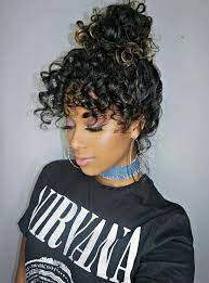Start off by washing your entire hair. Curly Hair Bangs From Pinterest That Are Way Cool