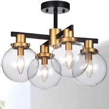Black And Gold Flush Mount Lighting Online Shopping Bedding Furniture Electronics Jewelry Clothing More Flushmount Ceiling Lights Flush Light Fixture Ceiling Lights