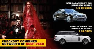 Now That Deepika And Ranveer Are Married Can You Guess Their Net Worth Check More At Https Trendsindia Net 2018 Deepika Padukone Ranveer Singh Range Rover