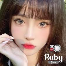 ✨ Ruby gray (Lovely lens) ขนาดมินิ Mini  ✔️เลนส์จดทะเบียนเป็นเครื่องมือทางแพทย์ 🇰🇷เลนส์เกาหลีนำเข้าถูกต้อง🇰🇷