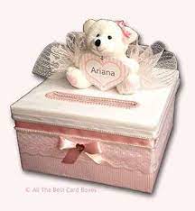Place in a cupcake box with a bow, and you are good to go. Amazon Com Baby Shower Card Box Teddy Bear Personalized Handmade Baby Girl Gift Baby Gift All The Best Card Boxes Handmade