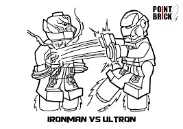 Point Brick Blog Disegni Da Colorare Lego Ironman Ultron E Azari