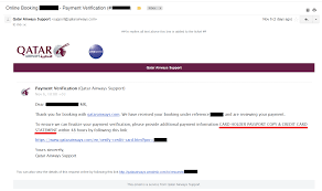 Whine Wednesdays Qatar Airways Online Payment Verification Email After Eticket Has Been Issued Loyaltylobby