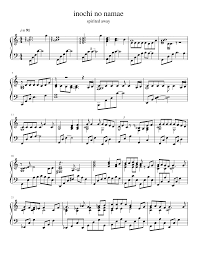 The Name Of Life Spirited Away Sheet Music For Piano Solo Musescore Com