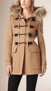 Shop camel hooded duffle coat. Burberry Detachable Fur Trim Wool Duffle Coat 1 395 Burberry Lookastic