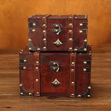 Maybe you would like to learn more about one of these? Hlzs 2 Pieces Set Vintage Wooden Treasure Chest Box Jewelry Storage Keepsake Small Within Large Case Room Decoration Storage Boxes Bins Aliexpress