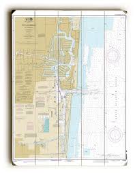 Fl Fort Lauderdale Port Everglades Fl Nautical Chart Sign