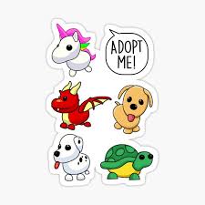 You can also get all these pets by trading your pets in adopt me. Adopt Me Pets Stickers Redbubble
