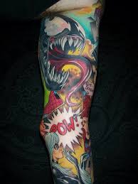 Venom Tatoo Sleeve Tattoos Marvel Tattoos Spiderman Tattoo