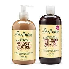 Sheamoisture Strengthen And Restore Rinse Out Hair Conditioner With Shea Butter Peppermint And Apple Cider Vinegar To Intensely Smooth And Nourish Hair 13 Oz Shea Moisture Products Black Castor Oil