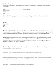 An excerpt from the results & discussion section of an education report that used qualitative research methodology. 40 Lab Report Templates Format Examples á… Templatelab