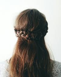 Hairstyles Of The Month Half Crown Braid Tutorial Braided Hairstyle Half Up Red Hair Auburn Hair Medium Hair Styles Auburn Hair Braided Hairstyles