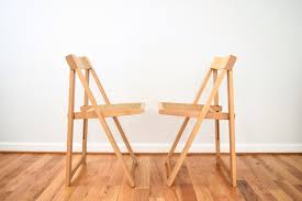 Folding Chairs Mid Century Chairs Retro Chairs Pair Of Mid Century Wood And Cane Blonde Folding Chairs Made In Yugoslavia Mcm Vintage Haute Juice