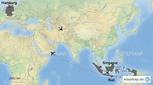 Karten singapur (republik singapur) zum ausdrucken und zum download. Singapur Bali Von Philje Landkarte Fur Asien