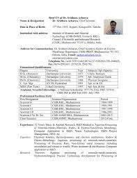 Brief Cv Of Dr