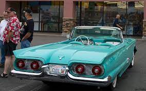 1959 Ford Thunderbird Convertible With Top Down Turquoise Rvr Ford Classic Cars Ford Thunderbird Classic Cars