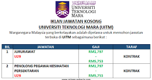 Lawatan diploma kesihatan persekitaran insan siri 2/2016. Jawatan Kosong Jururawat Penolong Pegawai Kesihatan Persekitaran Uitm 2019 Kerjaya Terkini