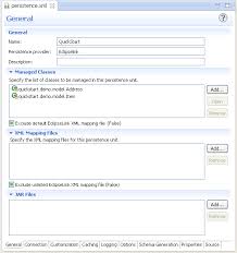 Managing The Persistence Xml File