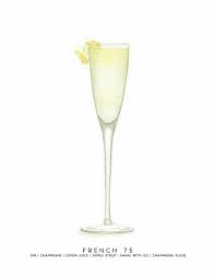 Cheryloz French 75 Cocktail Illustration Cocktails Drawing French 75