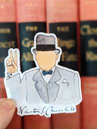 Winston Churchill Sticker (waterproof)