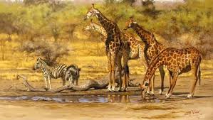 Watch elephants, hippos, giraffes, grevy's zebras, gazelles. African Savanna Waterhole Pets Lovers