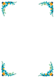 Simple border designs for a4 paper. In Blue Leaf Design A4 Size Papers For Project Files Assignments Set Of 50 4 Corners Border Amazon In Office Products
