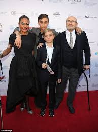 Orianne cevey happens to be my hero today. Phil Collins Puts On A Loving Display With His Family At Charity Gala Phil Collins Phil British Musicians