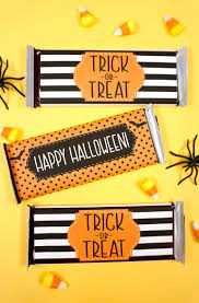 Kids will love that they can color in their own wrapper to personalize it just how they like it to be. Free Printable Halloween Candy Bar Wrappers Happiness Is Homemade