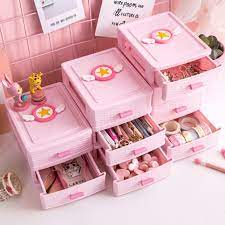 Cute Variety Sakura Magic Card Girl Sakura Pink Storage Box Pink Storage Boxes Kawaii Room Kawaii Bedroom