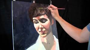 Time Lapse Expressive Portrait painting. Tim Gagnon oil/acrylic artwork.