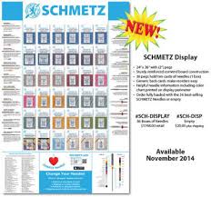 Brewer Sewing Display Schmetz Carded With 36 Boxes Of Needles