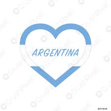 Der originalname von argentinien lautet offizieller name: Argentiniens Flagge Im Herzen Ich Liebe Mein Land Zeichen Stock Stock Vektorgrafi Crushpixel