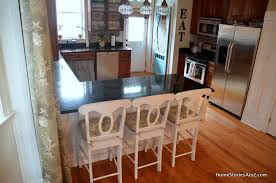 white painted kitchen island & pantry