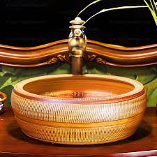 vintage vessel sink porcelain chinese