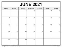 Jun 15, 2021 · additionally, all of our calendars are complete with the correct amount of days and have major holidays included. Printable June 2021 Calendar Templates With Holidays
