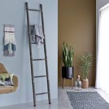 Echelle En Tiges De Bambou 200 Black Tikamoon Salle De Bain Porte Serviette Meuble Salle De Bain Accessoires Salle De Bain