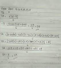 7, 12, 6, 10 dan 5 tentukan angka baku untuk datum 12 dan 5. Diketahui Data 5 6 7 8 9 10 Simpangan Rata Rata Dari Data Tersebut Adalah Brainly Co Id