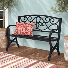What are some of the most reviewed products in metal outdoor benches? Metal Patio Benches On Sale Now Wayfair