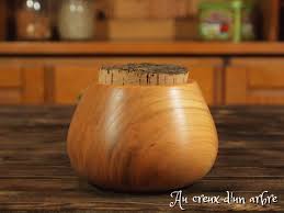 Boite A Epices En Cerisier Au Creux D Un Arbre Ustensiles De Cuisine En Bois Boite En Bois Cuisine Bois