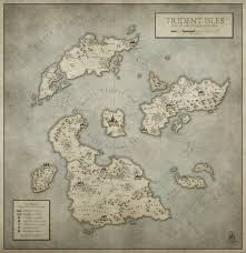 A Map For A Dungeons Dragons Campaign Set In An Island Kingdom Somewhat Inspired By The Politics Of Attack On Titan Titan World Map Vintage World Maps